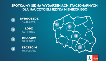 Spotkajmy się na wydarzeniach stacjonarnych dla nauczycieli języka niemieckiego