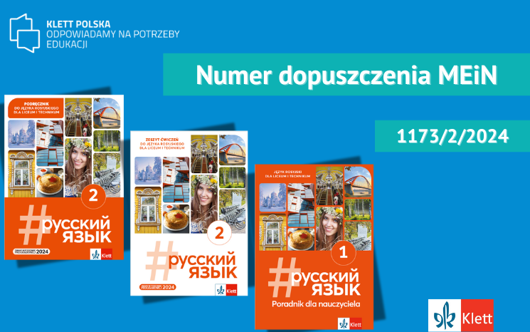 Drugi tom naszego nowego podręcznika do języka rosyjskiego dla liceów i techników otrzymał numer dopuszczenia MEiN!