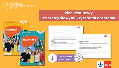 Plan wynikowy ze szczegółowymi kryteriami oceniania do serii Maximal jest już dostępny