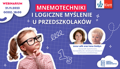 Webinarium pt. "Mnemotechniki i logiczne myślenie u przedszkolaków"