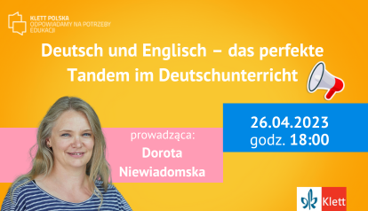 Zapraszamy na kolejne webinarium dla nauczycieli języka niemieckiego