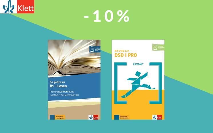 Czy wiesz, że wśród osób posiadających certyfikaty DSD (Deutsches Sprachdiplom) najwięcej jest Polaków? 
Wszystkie nasze podręczniki z serii „Mit Erfolg zu” i „So geht’s zu” przygotowujące do egzaminów certyfikujących kupisz teraz w promocyjnej cenie -10%.